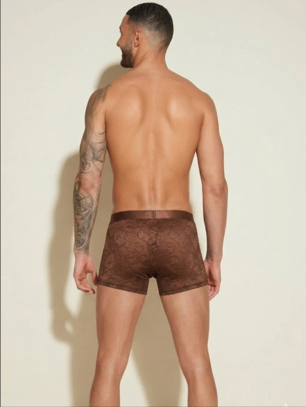 Cosabella Men's Brown Lace Boxer Briefs